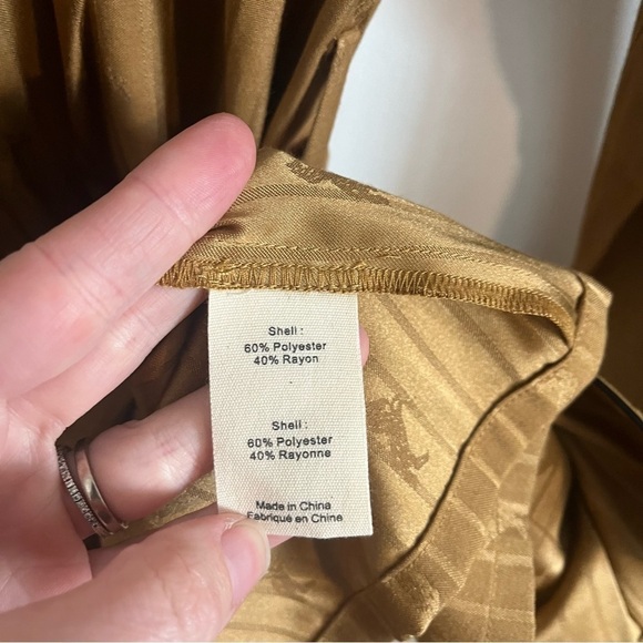 L'AGANCE Equestrian Flair Skyler Belted Satin Jacquard Jacket - Picture 8 of 9